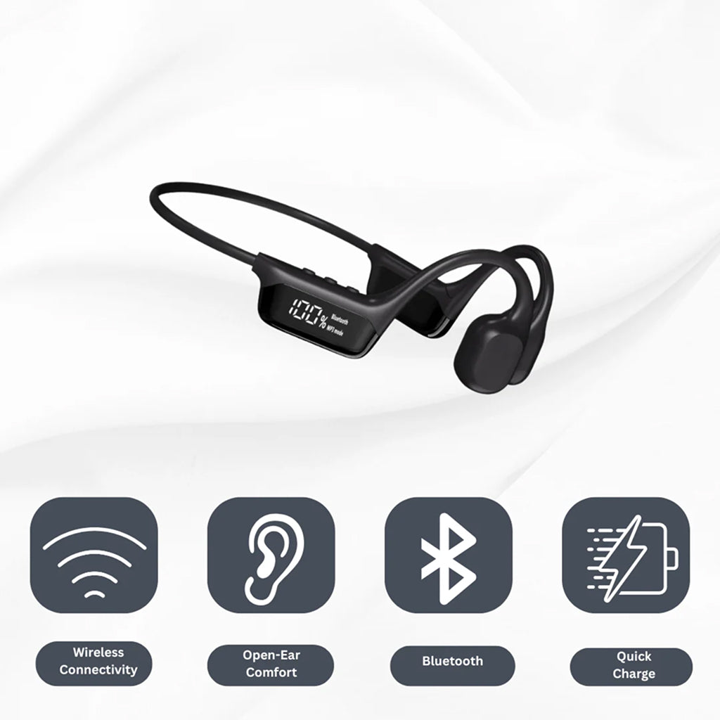 AudiBonex Open-Ear Bone Conduction Sports Headphones UK
