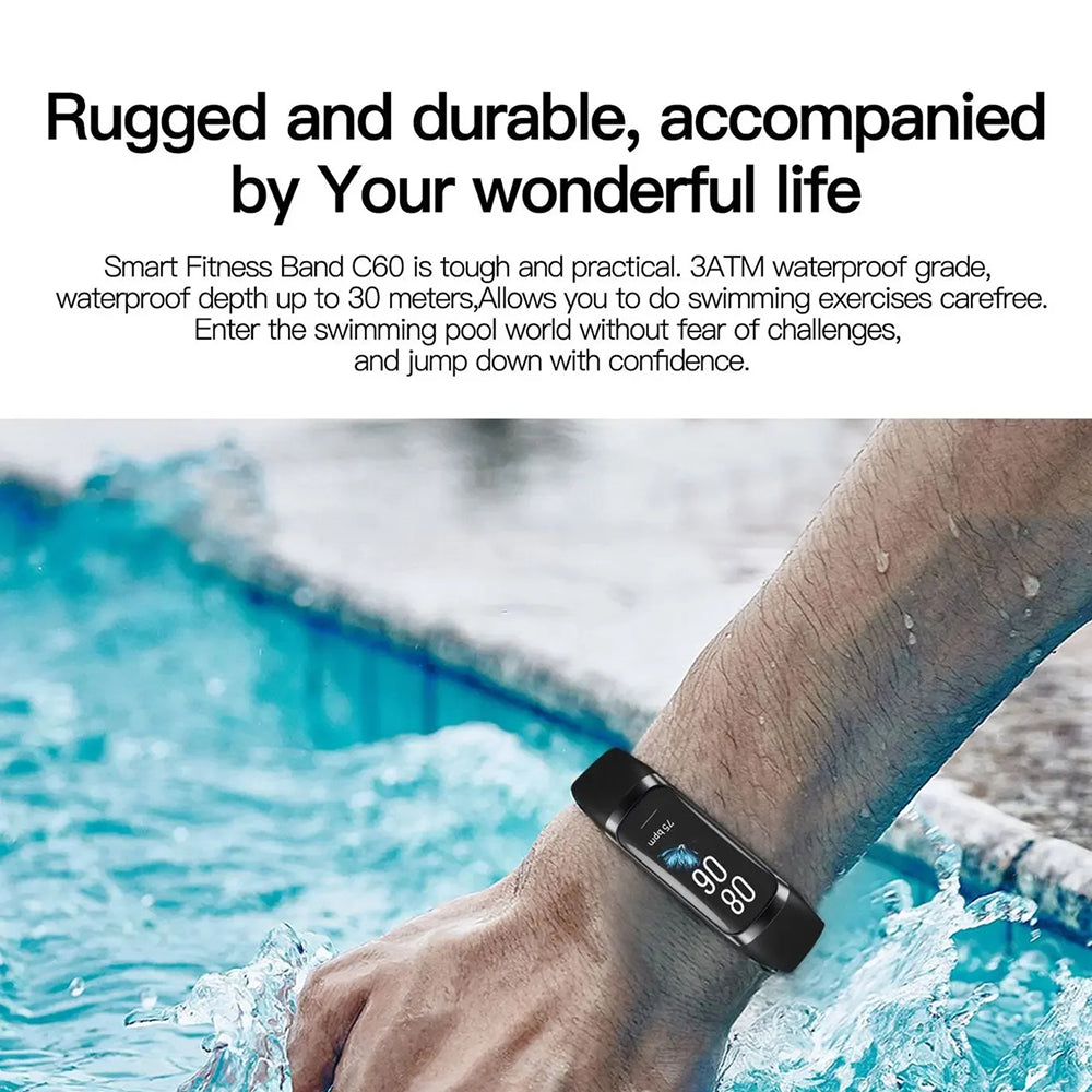 AurenZiax Fitness Band Tracker with AMOLED Display & 3ATM Waterproofing