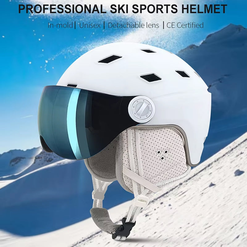 Bastoneux Ski Helmet with Anti-Fog Goggles | CE Certified