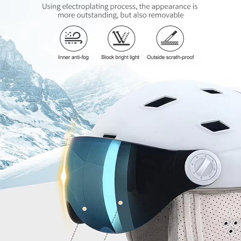Bastoneux Ski Helmet with Anti-Fog Goggles | CE Certified