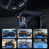 BlitzoPum Portable Dual-Pump Tyre Inflator for Cars and Bikes UK