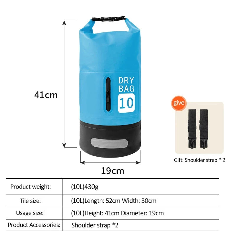 WaveeBack Roll Dry Bag | Waterproof Swimming Backpack