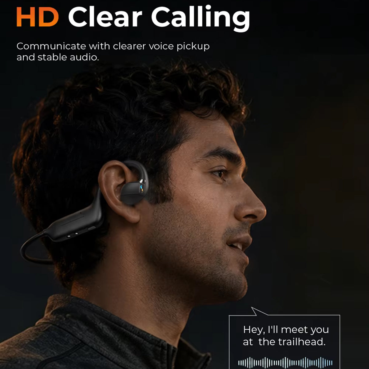 CamBudsie Bone Headphones With 8MP HD Camera & AI