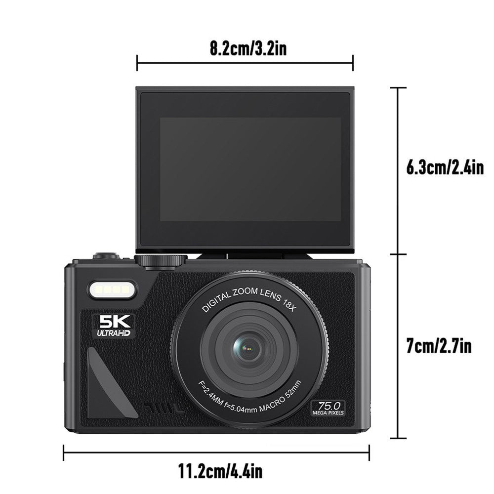 ClikTric 4K Vlogging Camera with 180 Flip Screen & WiFi