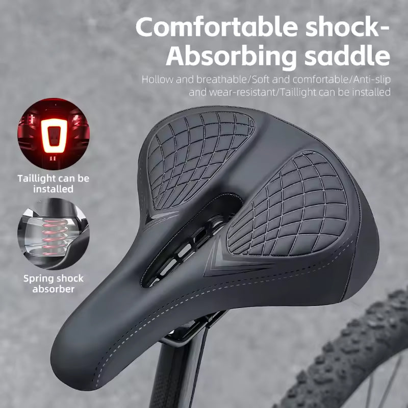 CushiCycle Mountain Bike Saddle | Ergonomic Shock-Absorbing Bicycle Seat