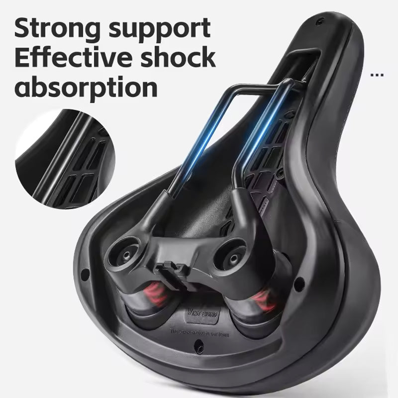 CushiCycle Mountain Bike Saddle | Ergonomic Shock-Absorbing Bicycle Seat