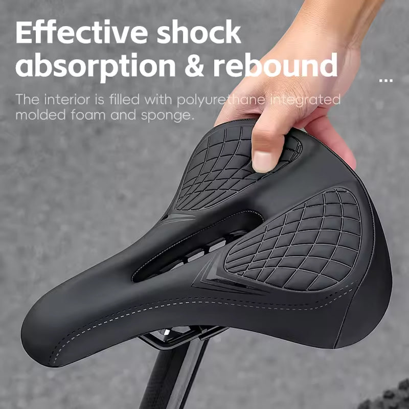 CushiCycle Mountain Bike Saddle | Ergonomic Shock-Absorbing Bicycle Seat