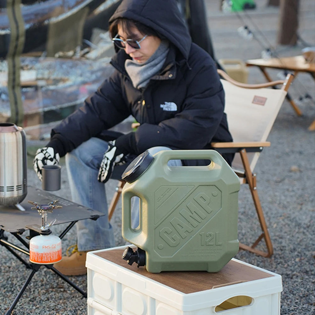 DawNikix 12L Camping Water Container with Rotary Tap