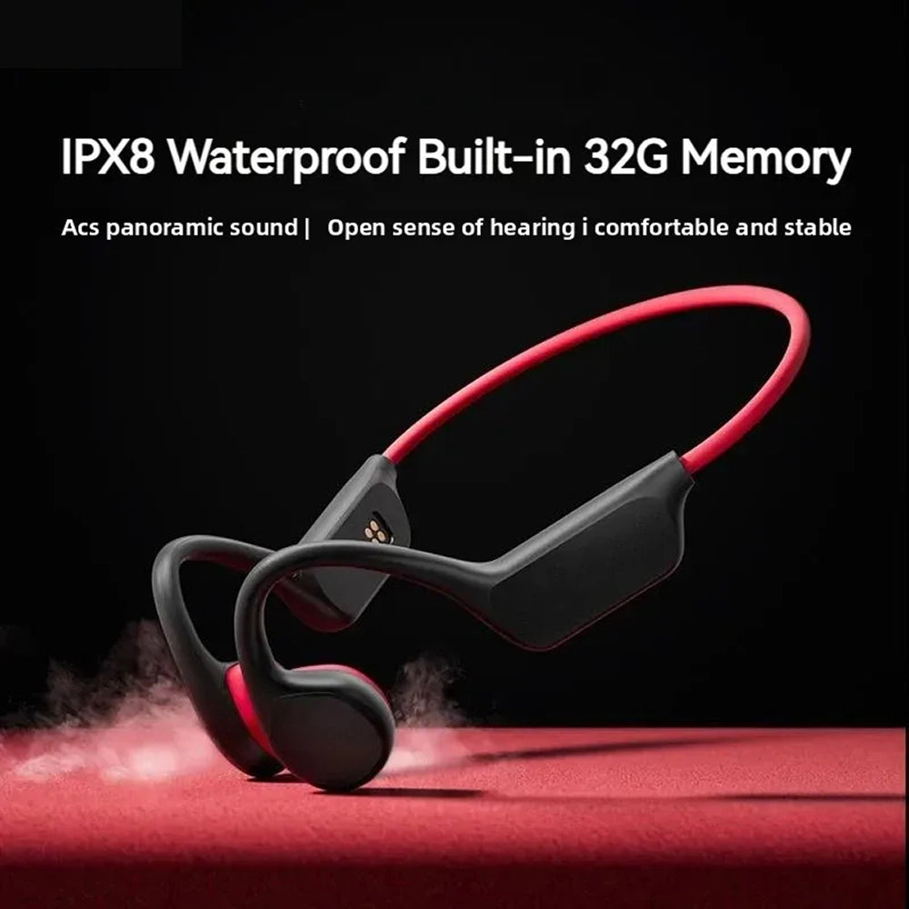 DeepWavix IPX8 Bone Conduction Swimming Headphones UK