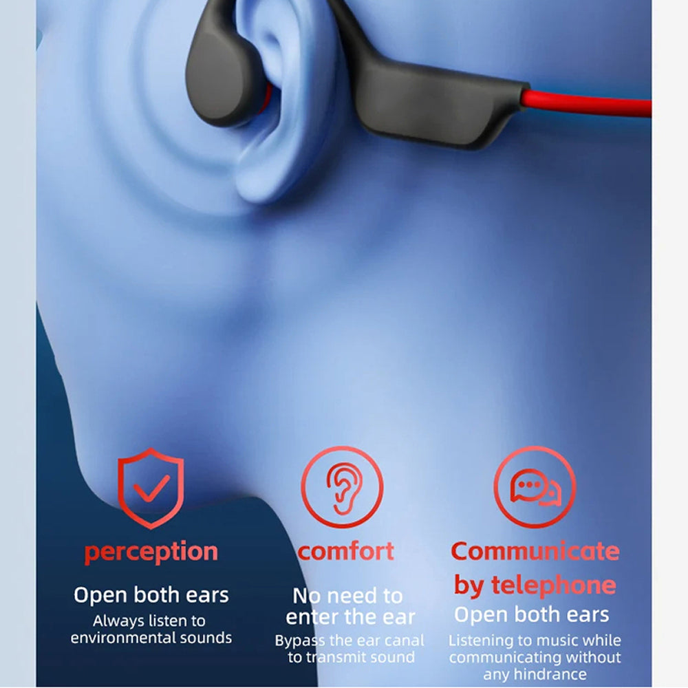 DeepWavix IPX8 Bone Conduction Swimming Headphones UK