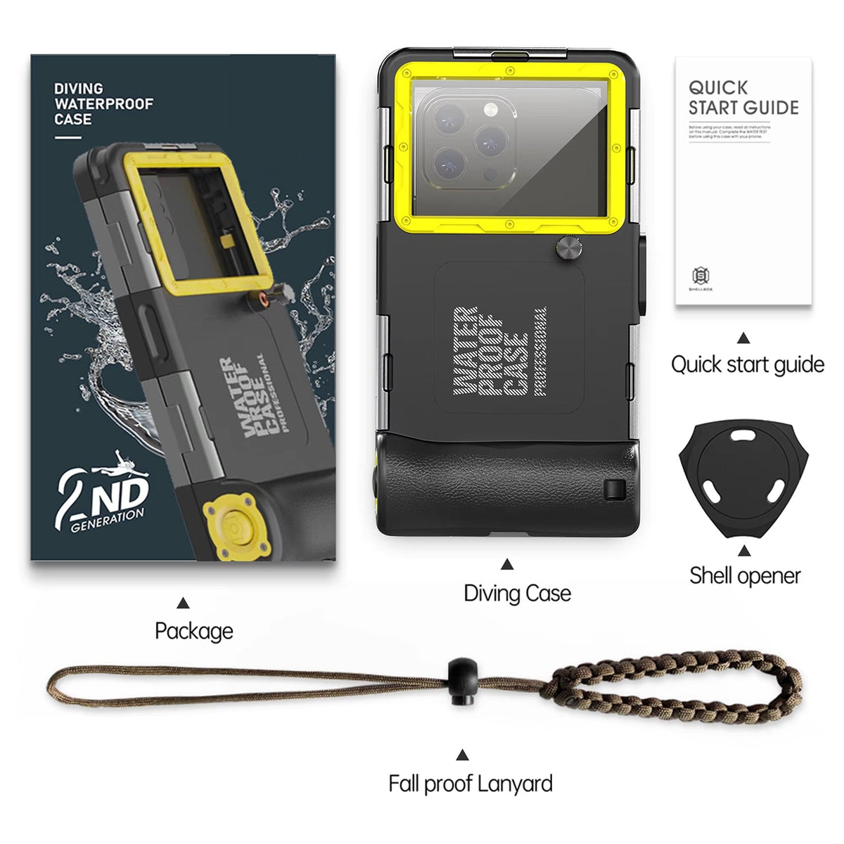DropLokou Underwater Photography Phone Housing IP68