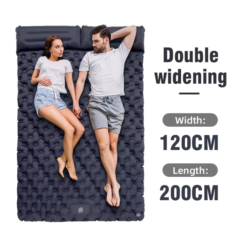 DuoRestor Inflatable Double Camping Mattress for Couples