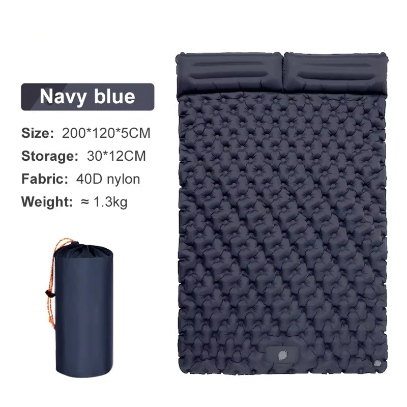 DuoRestor Inflatable Double Camping Mattress for Couples