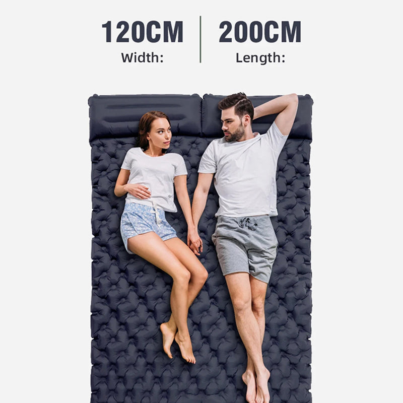 DuoRestor Inflatable Double Camping Mattress for Couples
