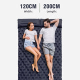 DuoRestor Inflatable Double Camping Mattress for Couples