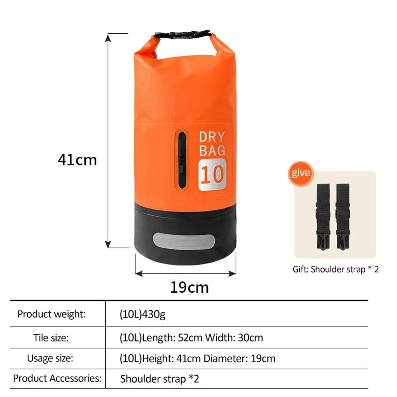 WaveeBack Roll Dry Bag | Waterproof Swimming Backpack