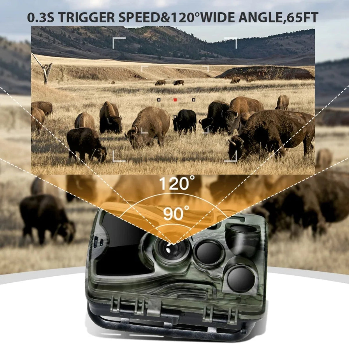 TrailyEye Night Vision Trail Camera 20MP 1080P HD