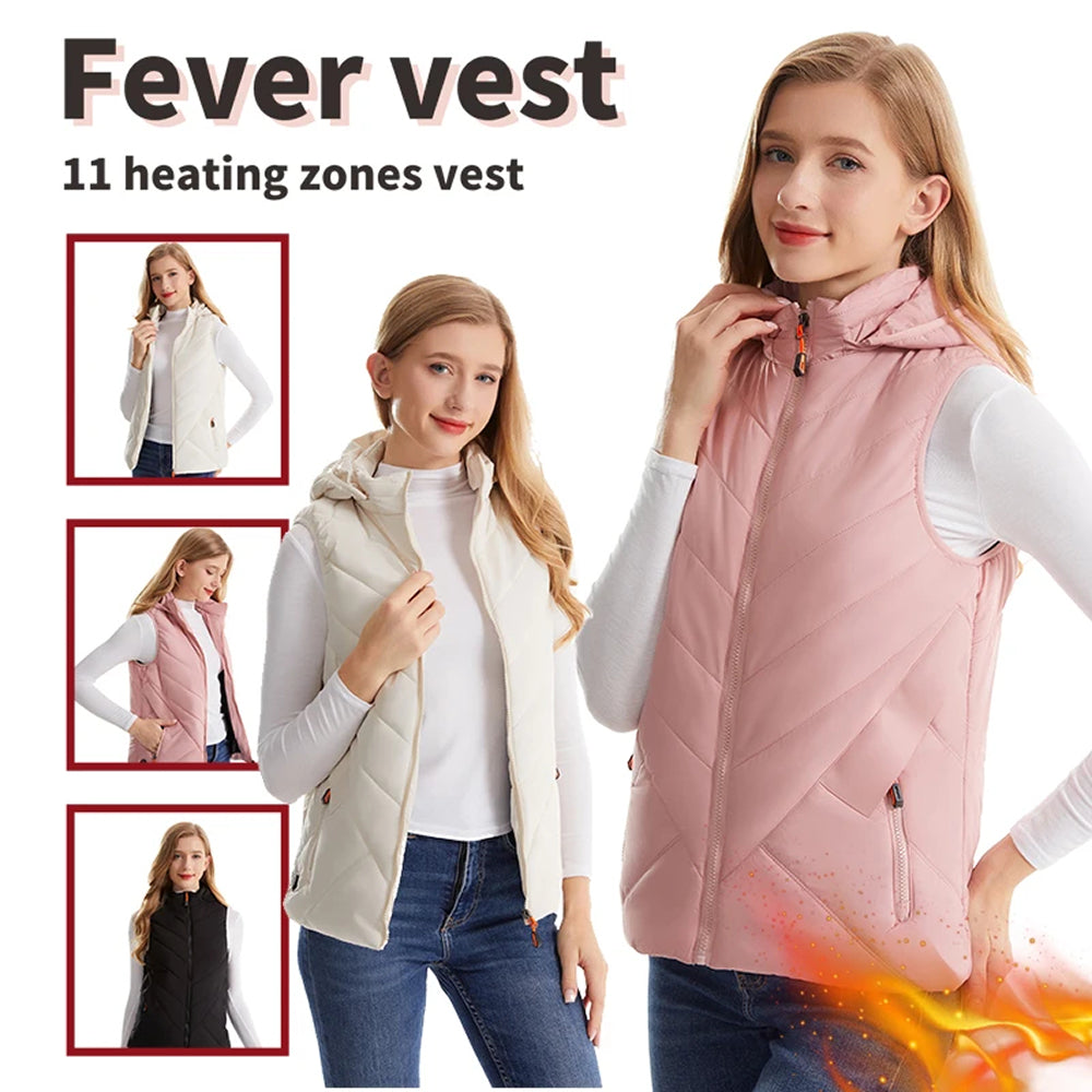 EmbeRinex Heated Vest for Women | 11-Zone USB Thermal Gilet UK