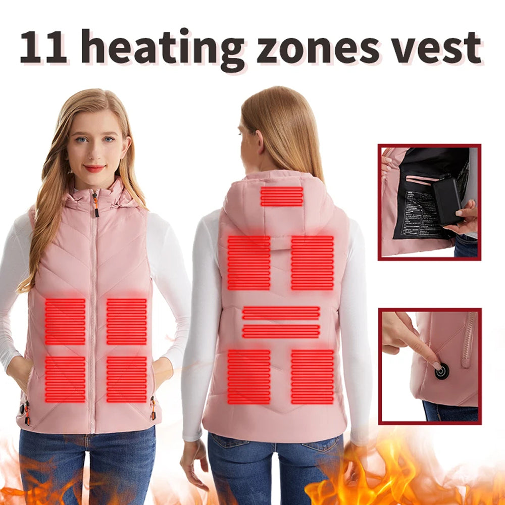 EmbeRinex Heated Vest for Women | 11-Zone USB Thermal Gilet UK