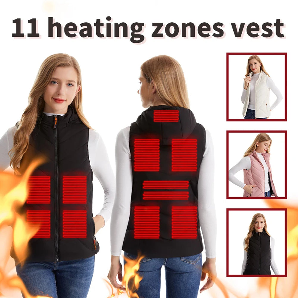 EmbeRinex Heated Vest for Women | 11-Zone USB Thermal Gilet UK