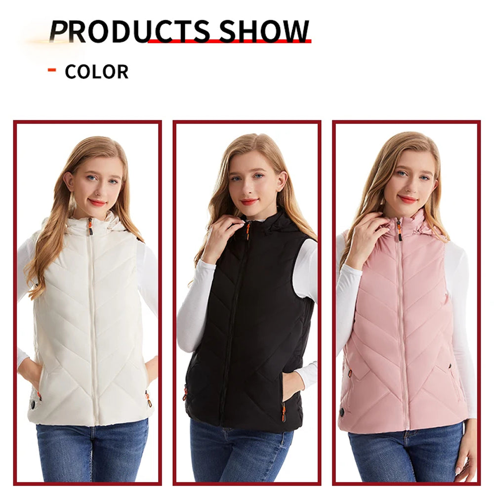 EmbeRinex Heated Vest for Women | 11-Zone USB Thermal Gilet UK