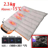 EmberLinie USB Heated Sleeping Bag with 4 Warmth Zones