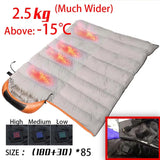 EmberLinie USB Heated Sleeping Bag with 4 Warmth Zones