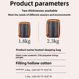 EmberLinie USB Heated Sleeping Bag with 4 Warmth Zones