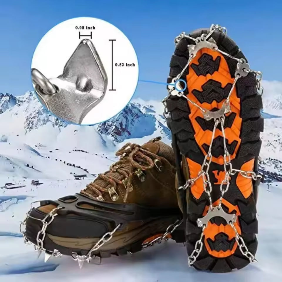 FrostoGrip Hiking Crampons & Anti-Slip Ice Cleats