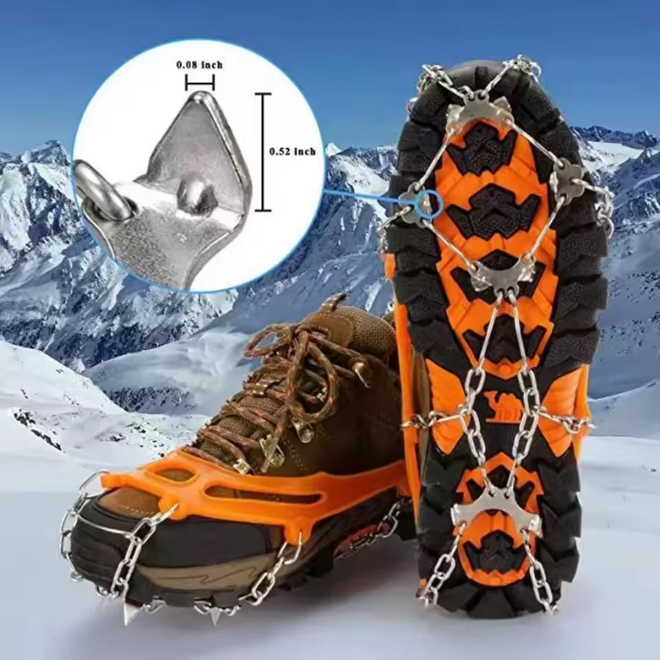 FrostoGrip Hiking Crampons & Anti-Slip Ice Cleats