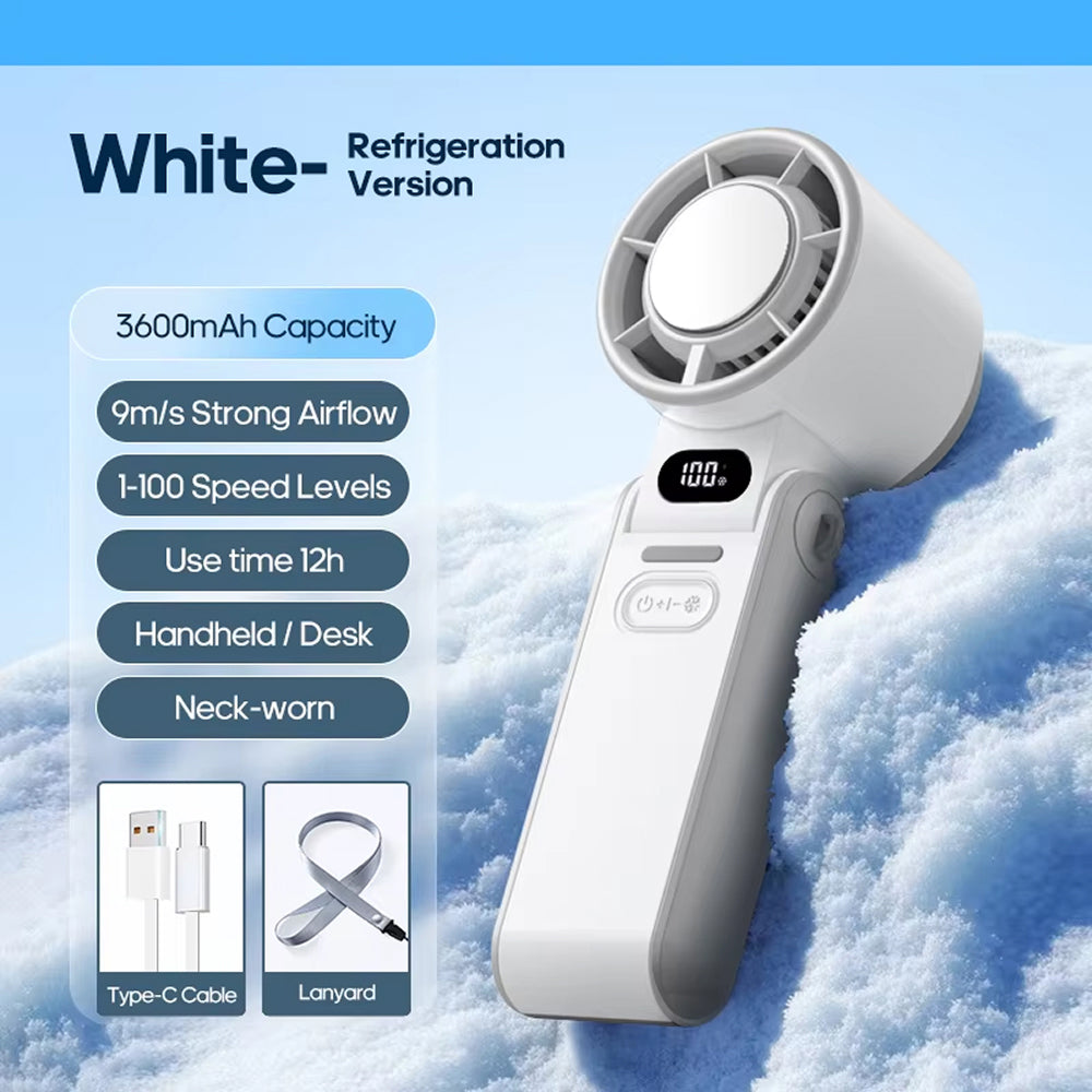 FrostoeByte Handheld Turbo Fan with Semiconductor Cooling