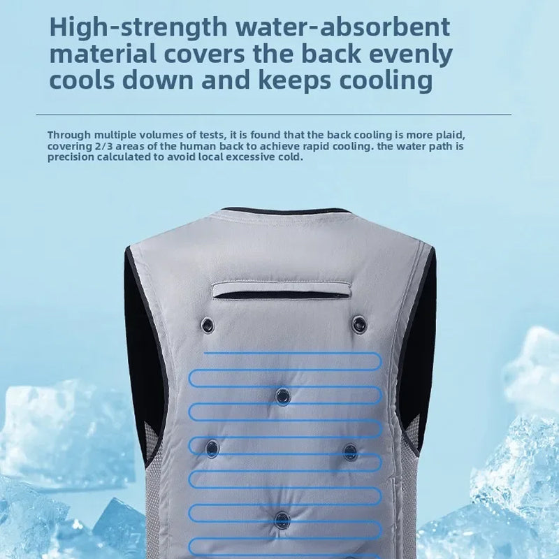Frozakes evaporative cooling ice vest for UK outdoor work