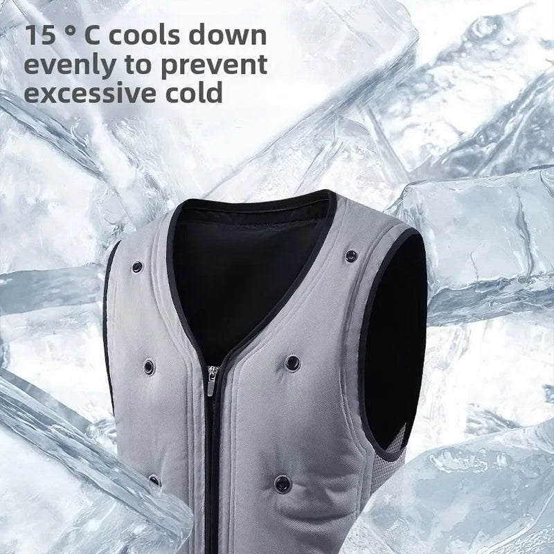 Frozakes evaporative cooling ice vest for UK outdoor work