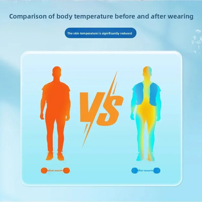 Frozakes evaporative cooling ice vest for UK outdoor work