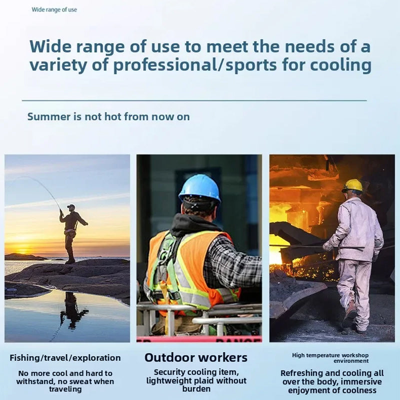 Frozakes evaporative cooling ice vest for UK outdoor work