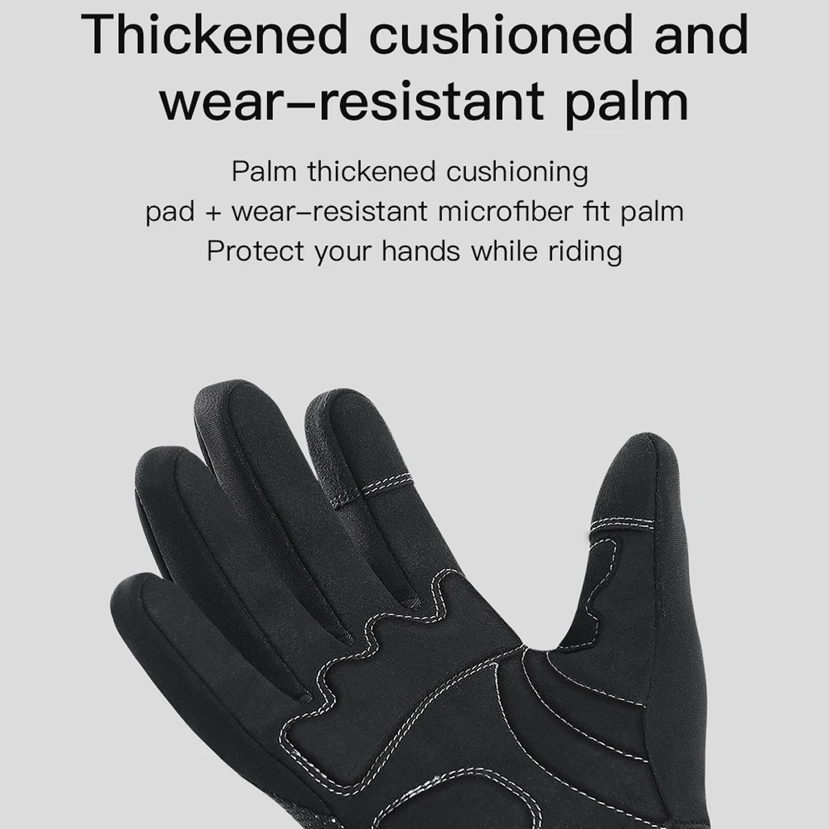 GlovyClik Thermal Gloves With Touchscreen Fingers | Water-Repellent Winter Grip