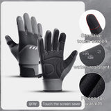 GlovyClik Thermal Gloves With Touchscreen Fingers | Water-Repellent Winter Grip