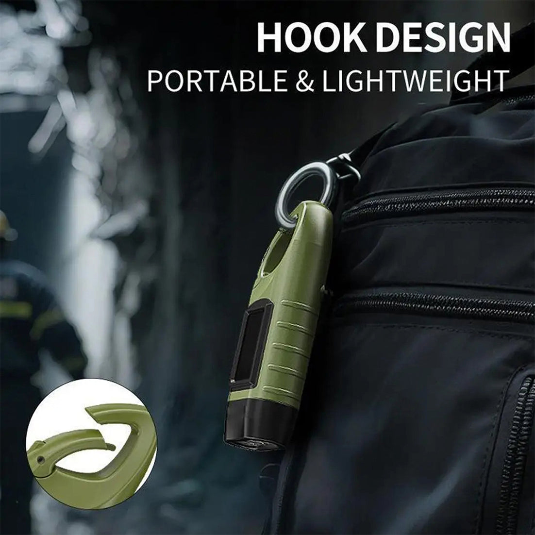 GravikSkio Wind Up Torch | Solar & Hand Crank Emergency LED Light