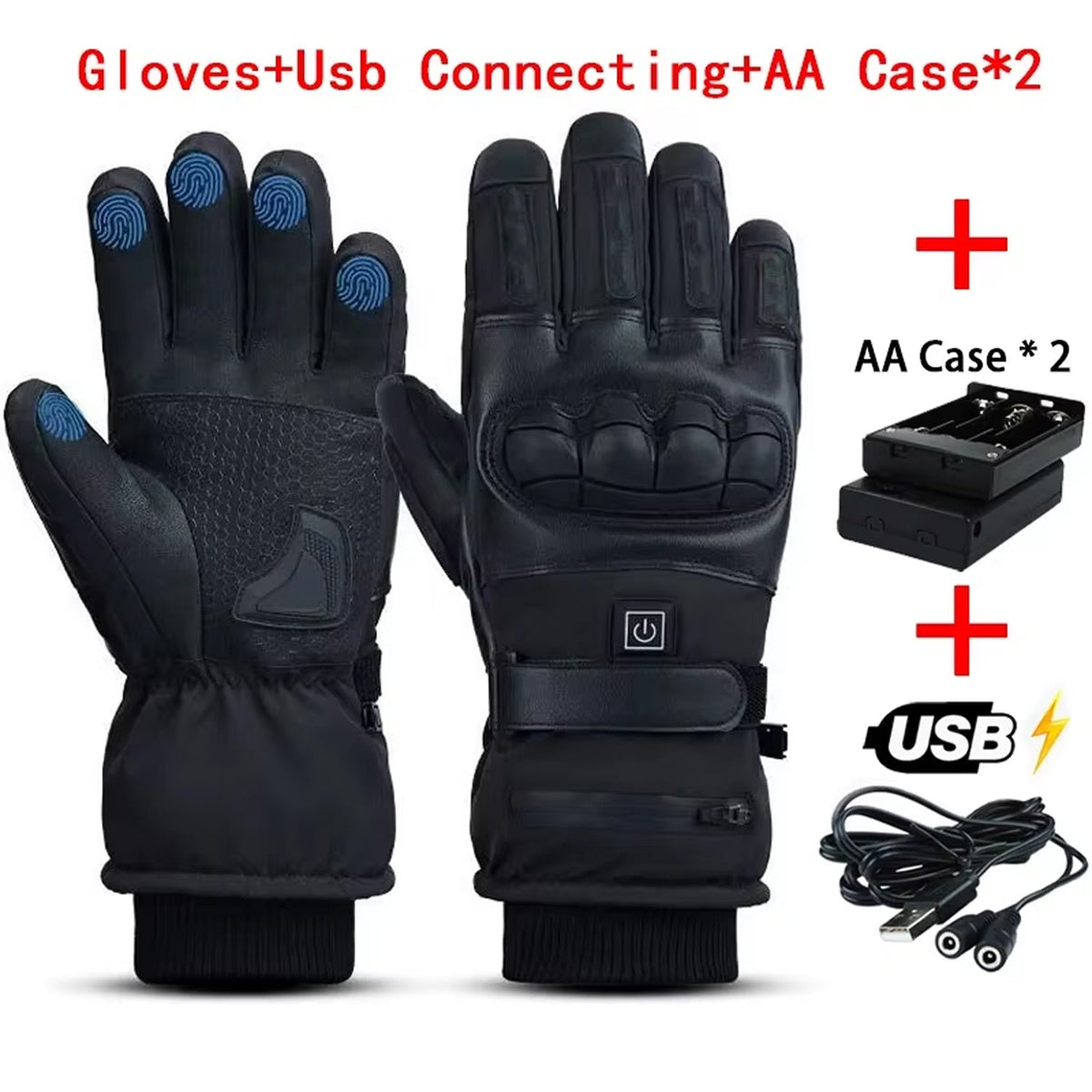 HeateRider Heated Motorcycle & Cycling Gloves for Winter