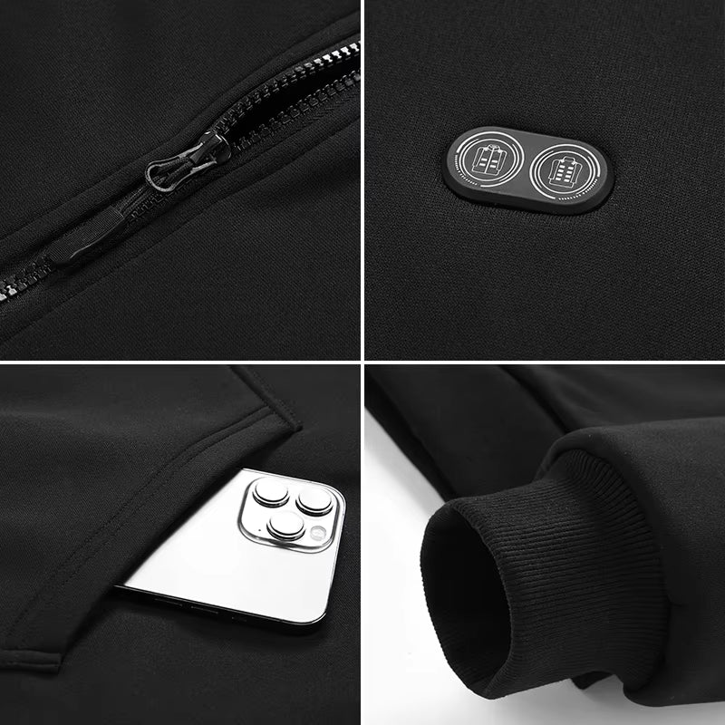 HoodyCoze 17-Zone Heated Hoodie | Dual Control Winter Warmth