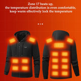 HoodyCoze 17-Zone Heated Hoodie | Dual Control Winter Warmth