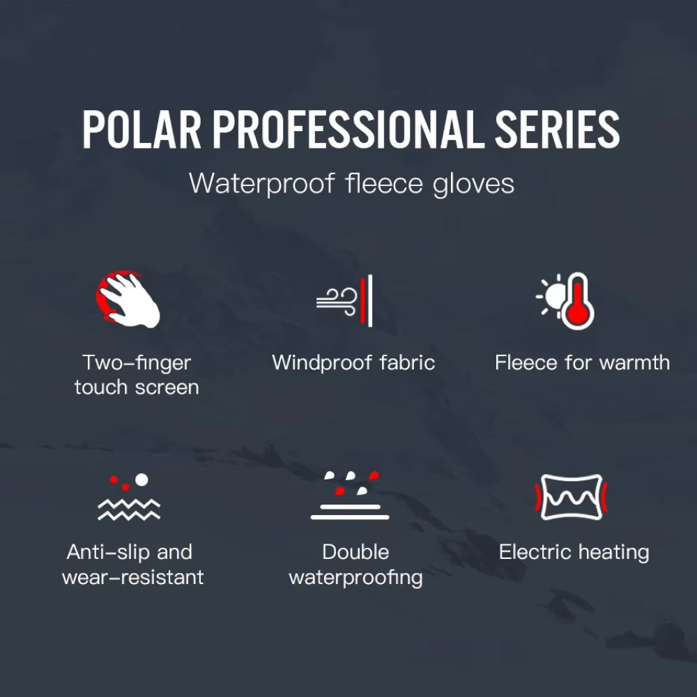 InnoWam Waterproof Heated Gloves with 3 Temperature Levels