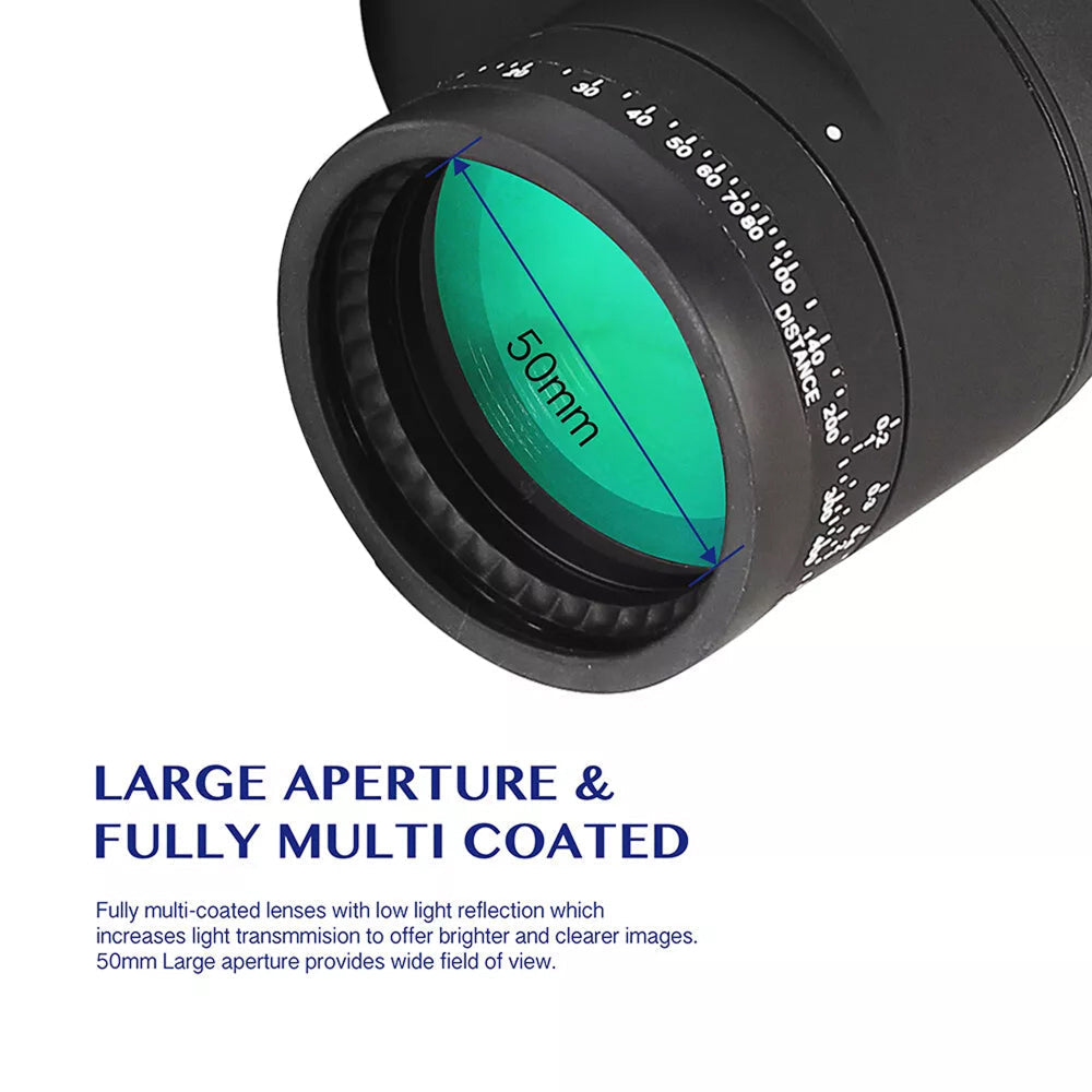 NautixCor 10x50 Marine Binoculars with Compass & Rangefinder