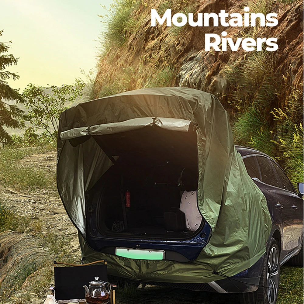 NesiTrik SUV Camping Tent - Water-Resistant Tailgate Canopy Shelter