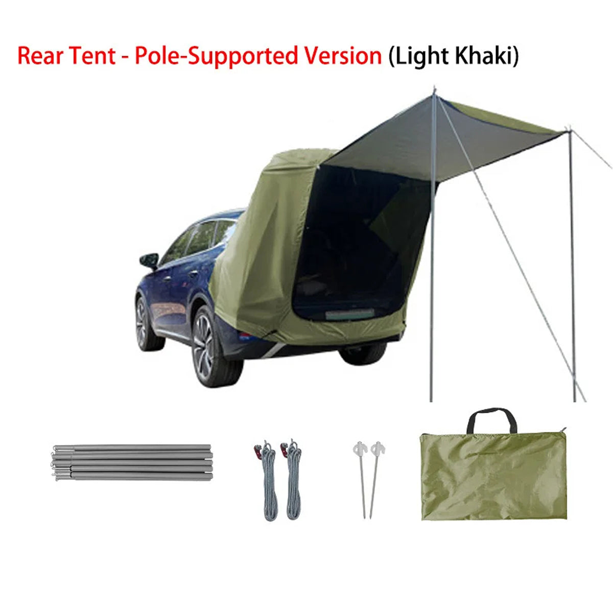 NesiTrik SUV Camping Tent - Water-Resistant Tailgate Canopy Shelter
