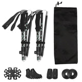 NordVaxi Folding Nordic Walking Poles for Hiking & Trekking