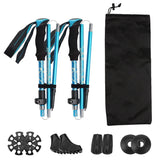 NordVaxi Folding Nordic Walking Poles for Hiking & Trekking