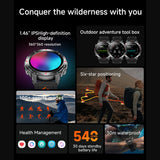 Pexoriax Rugged GPS Smartwatch with AMOLED Display