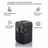 PlugoNes Universal Travel Plug Adapter | 150+ Countries & Dual USB