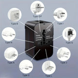 PlugoNes Universal Travel Plug Adapter | 150+ Countries & Dual USB